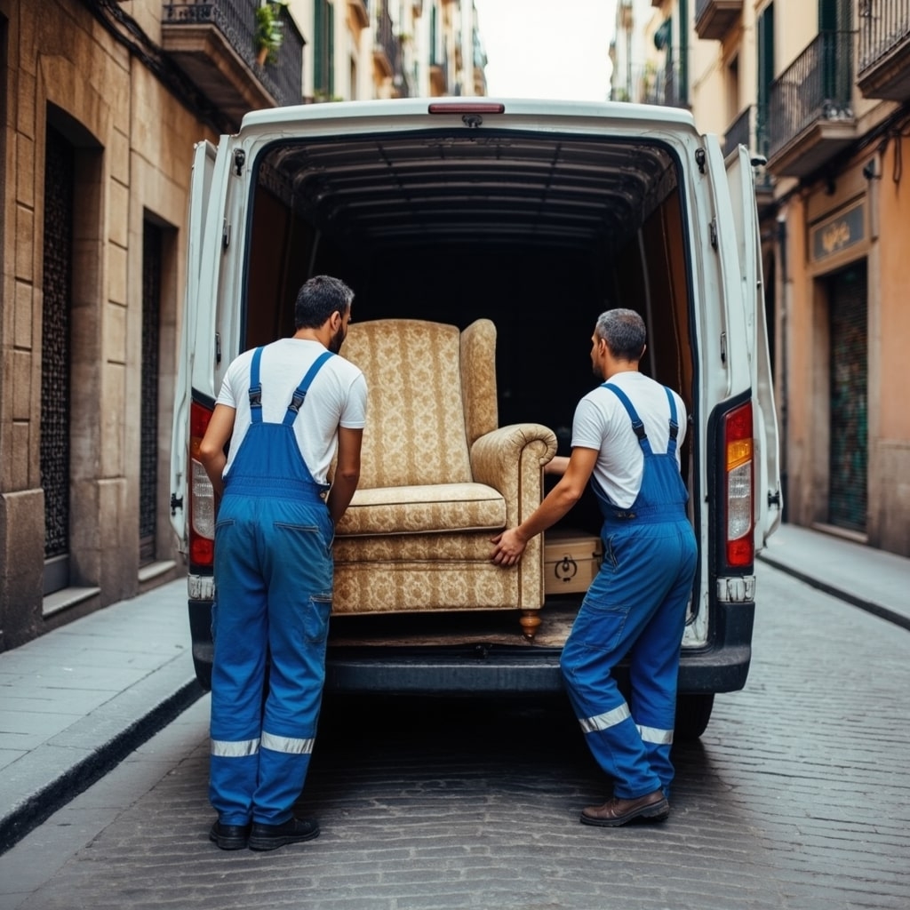 Vaciado de locales y reciclaje sostenible en Premià de Mar